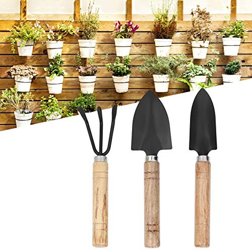 3pcs Mini Plant Gardening Tools Set Spade Claw Rake Shovel Flowers Planting Tools for Flowers Succulent Tranplanting Indoor Outdoor Gardening Care Gifts