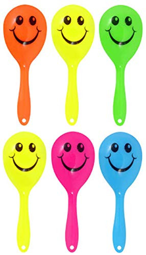 Henbrandt 24X Mini Smiley Maracas Great Party Bag Fillers