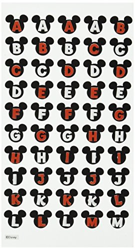 EK Success Disney Mickey  and  Friends Alphabet Dimensional Stickers-Ears