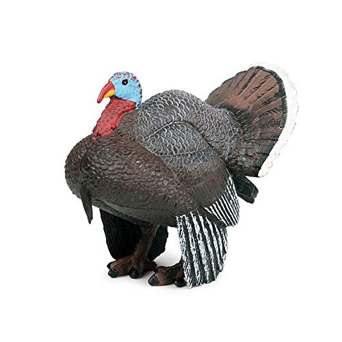 Mini Turkey Figurine Safari Bird North American Turkey Statue B