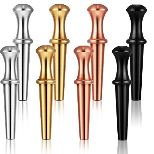 Mudder 8 Pieces Metal Cribbage Pegs Cribbage Board Pegs Fit 1  8 Holes Cribbage Pegs with a Tapered Design for Cribbage with 4 Colors
