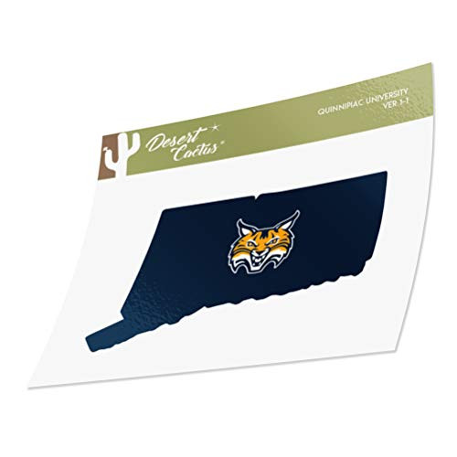 Quinnipiac University NCAA Vinyl Decal Laptop Water Bottle Car Scrapbook  State Border Sticker