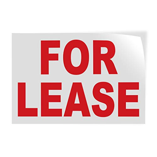 Decal Stickers Multiple Sizes for Lease Red Industrial Vinyl Safety Sign Label Business 7x5Inches