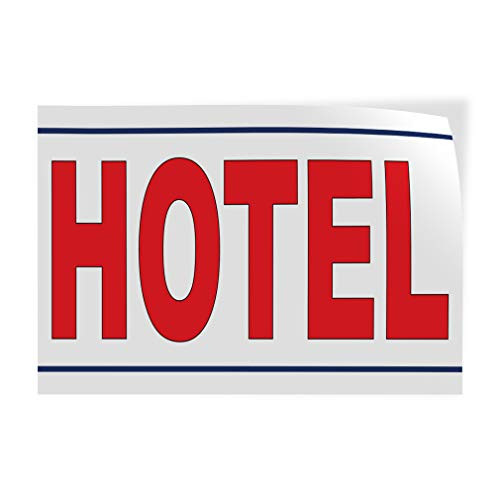Decal Stickers Multiple Sizes Hotel Red Industrial Vinyl Safety Sign Label Business 7x5Inches