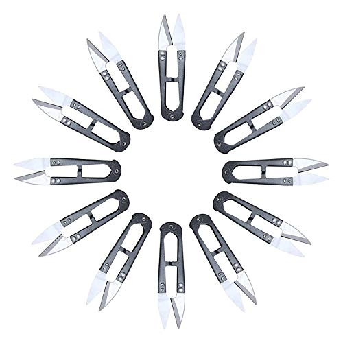 12pcs 4.1inch Sewing Scissors Yarn Thread Cutter Small Snips Trimming Nipper  for Stitch Small Plants Crafts DIY Projects.