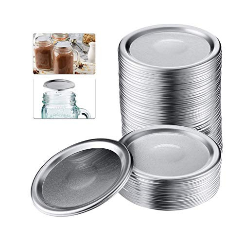 24 Regular Mouth Canning Lids Lids for Mason Jar Canning Lids Split-Type Lids Leak Proof and Secure Canning Jar Caps Regular Mouth