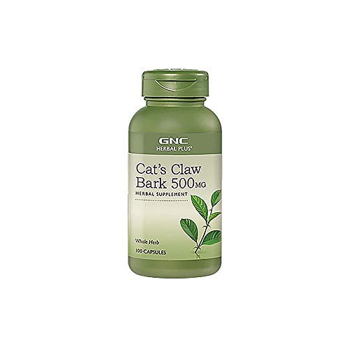 GNC Herbal Plus Cats Claw Bark 500mg  California Only  100 Capsules Immune Support