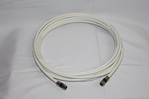 25ft WHITE RG6 DIGITAL Coaxial Cable Shielded PVC jacket RATED UL ETL CATV RoHS 75 Ohm RG6 Digital Audio Video Coaxial Cable with Premium Continuous (25ft)