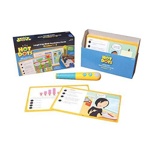 Educational Insights Hot Dots Laugh It Up! Math Vocabulary Cards- Grades 1 to 3
