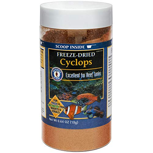 San Francisco Bay Brand Freeze-Dried Cyclops 0.64-Ounces  18-Grams  Jar with portioning Scoop