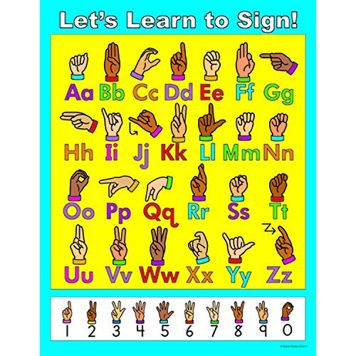 Carson Dellosa Lets Learn to Sign Chart  6271