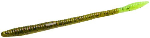 Zoom Trick Worm-Pack of 20  Watermelon Red Chartreuse 6.75-Inch