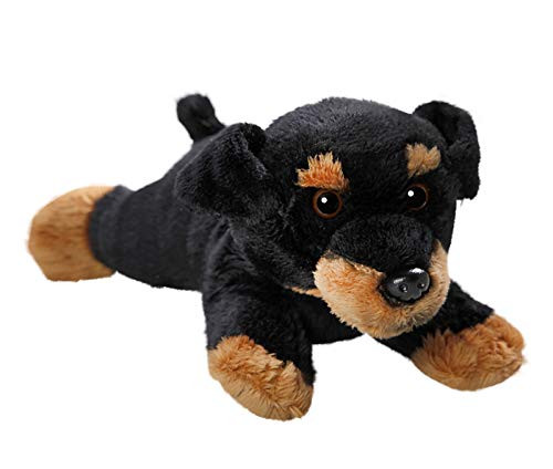 Carl Dick Rottweiler Dog, 8 inches, 22cm, Full Length, Plush Toy, Soft Toy, Stuffed Animal 3414005