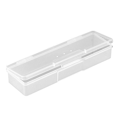 Plastic Nail Art Accessories Storage Box Translucent Decor Organizer Case B