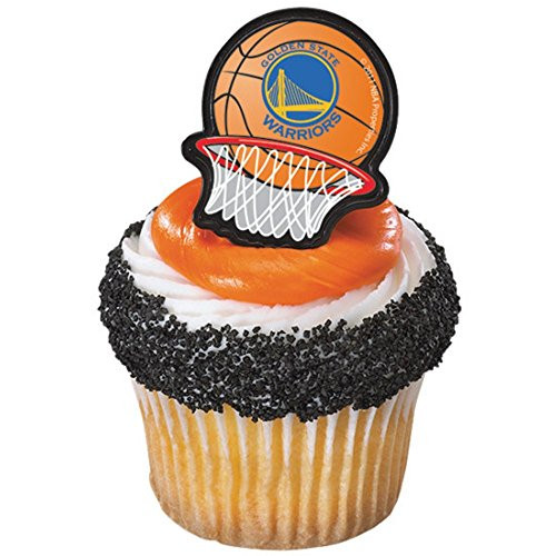 NBA Golden State Warriors Cupcake Rings 12 count