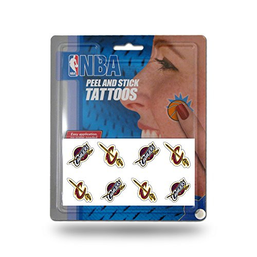 Rico Industries NBA Cleveland Cavaliers Face Tattoos 8-Piece Set