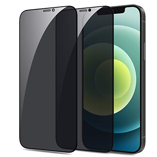 Maxdara Screen Protector for iPhone 12 Mini Privacy Screen Protector Resist-Spy Ultra-Thin Touch Accurate Resist-Scratches Tempered Glass Privacy Screen Protector for iPhone 12 Mini 5.4 Inch 2 Pack