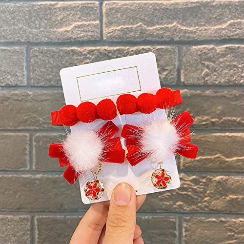 ZEXIN Chinese Style Hair Clips Red Hair Bow Tassel Hairpins Fashion Sweet Hairpins Hanfu Kid Tassel Clip Hair Ball Hair Clips Pearl 1red ZEXIN Chinese Style Hair Clips Red Hair Bow Tassel Hairpins Fashion Sweet Hairpins Hanfu Kid Tassel Clip Hair Ball Hair Clips Pearl 1red
