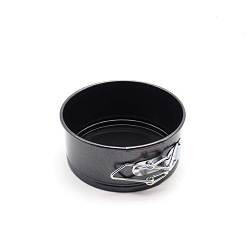 Hemoton Springform Pan 4 Inches Non-Stick Leakproof Round Cake Pan with Removable Bottom Pan for Mini Cheesecakes Pizzas Quiches  Random Clasp Types