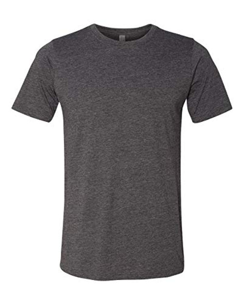 Next Level Mens Poly Cotton Short-Sleeve Crew Tee  6200  Charcoal l