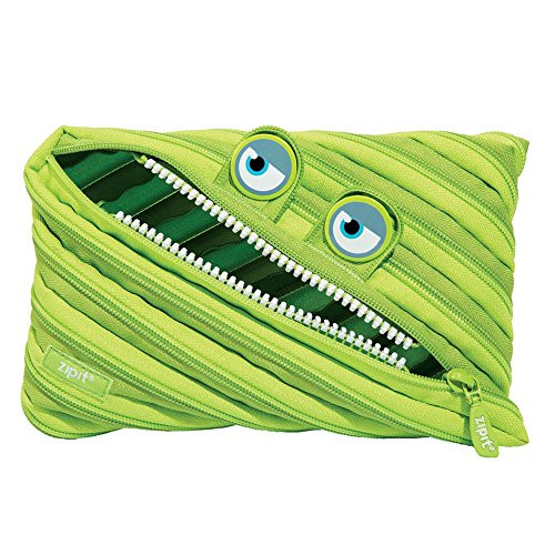 ZIPIT Wildlings Jumbo Pencil Case, Green