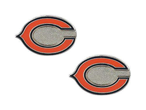 aminco Chicago Bears Post Stud 3 4 Inches Charm Earring Set aminco Chicago Bears Post Stud 3 4 Inches Charm Earring Set