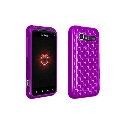 Verizon OEM High Gloss Silicone Case HTC Droid Incredible 2 6350  Purple   B
