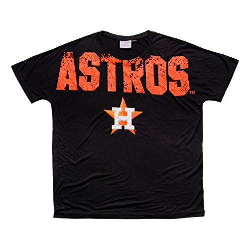 FOCO MLB Houston Astros Mens Big Logo Wordmark Teebig Logo Wordmark Tee Team Color Large