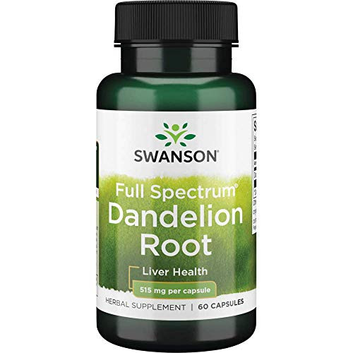 Swanson Dandelion Root 515 Milligrams 60 Capsules