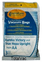 Eureka Vacuum Type AA Micro-Filtration Bags - 3 Bags