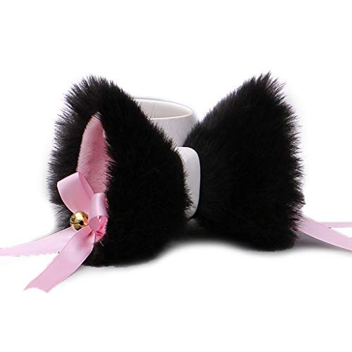 nengzhuzu Lolita Anime Cosplay Hair Clip Cute Furry Cat Ears Bowknot Bell Hairpin Barrette nengzhuzu Lolita Anime Cosplay Hair Clip Cute Furry Cat Ears Bowknot Bell Hairpin Barrette