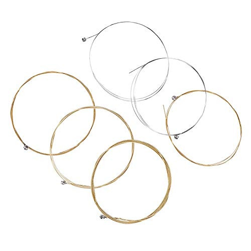 6Pcs Guitar Strings Classic Folk Guitar Replacement String Set Practicing Accessory Parts