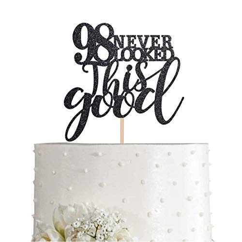 98 Black Glitter Happy 98th Birthday Cake Topper Cheers to 98 Years Party Cake Topper Decorations Supplies 98 Black Glitter Happy 98th Birthday Cake Topper Cheers to 98 Years Party Cake Topper Decorations Supplies