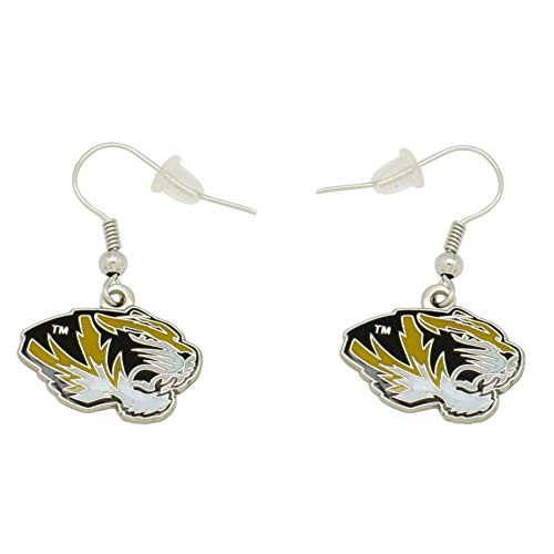 aminco NCAA Dangler Earrings Missouri Tigers