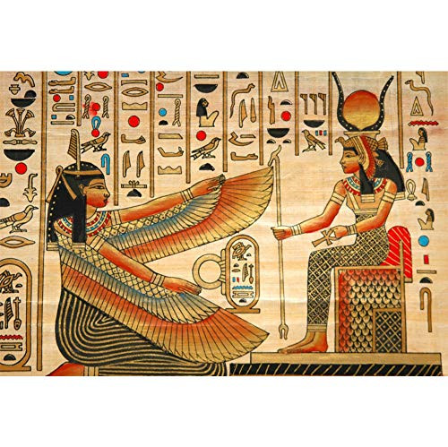 CSFOTO 5x3ft Egyptian Backdrop Egyptian Theme Party Decorations Banner Ancient Egypt Party Supplies Egyptian Mural Painting Backdrop Egypt Backdrop