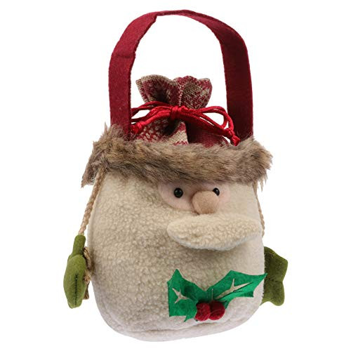 BESTOYARD Bags Drawstring Christmas Bags Santa Sack Gift Pouch Candy Bag Treat Bag Goody Bags for Holiday Wrapper Party Supplies Decoration