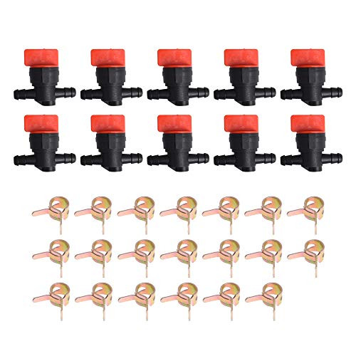 WFLNHB 10 x 1 4 in-Line Straight Fuel Gas Shut-Off Cut-Off Valves 494768 Replacement for 1 4 ID Fuel Line