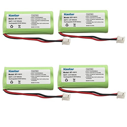 Kastar Cordless Battery  4 Pack  Ni-MH 2.4V 1000mAh Replacement for BT-1011 BT-1018 BT-6010 BT-284342 BT-28433 BT-18433 BT-8000 BT-8001 BT-8300 CS6219 CS6229