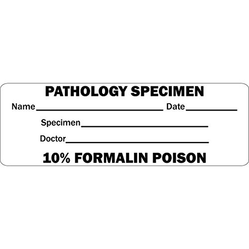 Pathology Specimen Medical Healthcare Labels - 500 Labels Per Roll