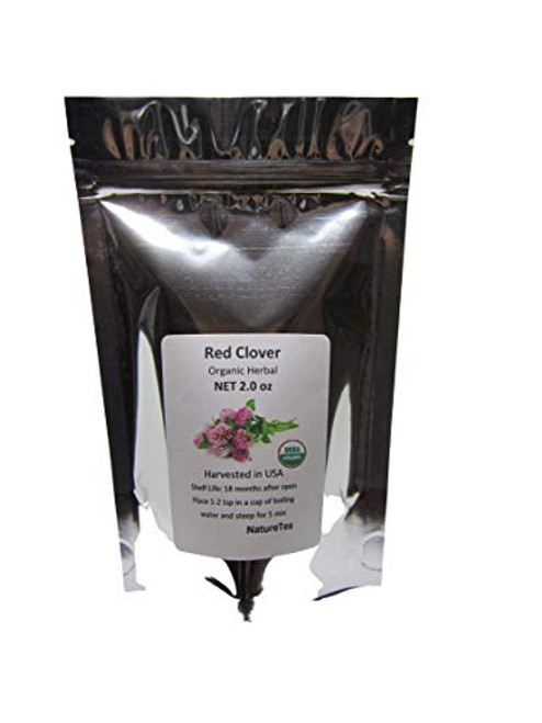 Organic Red Clover Leaf and Flowers - Dried Trifolium pratense Leaf and Flowers C S by Nature Tea 2 oz Organic Red Clover Leaf and Flowers - Dried Trifolium pratense Leaf and Flowers C S by Nature Tea 2 oz