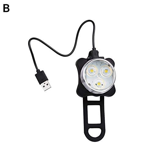 haixclvyE USB Rechargeable Bike Light Bicycle Headlight- USB Tail Light Included- LED Front Light Safety Night Cycling Light Lamp Fits All Bikes Red Light