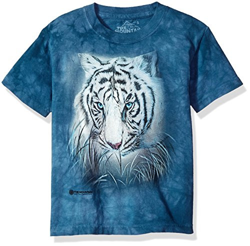 The Mountain Thoughtful White Tig Child T-Shirt Blue Medium