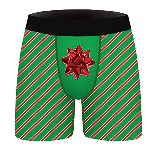 melupa Mens Funny Christmas Boxer Shorts Underwear Novelty Prints Boxers Ugly Xmas Boxer Briefs Gag Gifts for Men