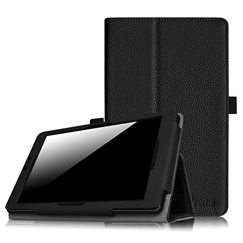 Fintie Nextbook Ares 8A Case - Slim Fit Premium Vegan Leather Folio Case Cover with Stylus Holder for Nextbook Ares 8A / Nextbook Ares 8 / Nextbook Flexx 8 / Nextbook 8 (Old Version) Tablet, Black