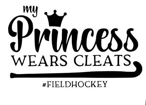 Custom Field Hockey Vinyl Decal - Heart Stick Bumper Sticker for Tumblers Laptops Car Windows - Pick Size and Color