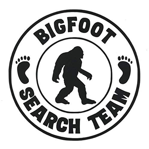 Custom Search Team Bigfoot Vinyl Decal - Sasquatch Sticker For Laptops Cooler or Car Windows - Pick Size and Color Custom Search Team Bigfoot Vinyl Decal - Sasquatch Sticker For Laptops Cooler or Car Windows - Pick Size and Color