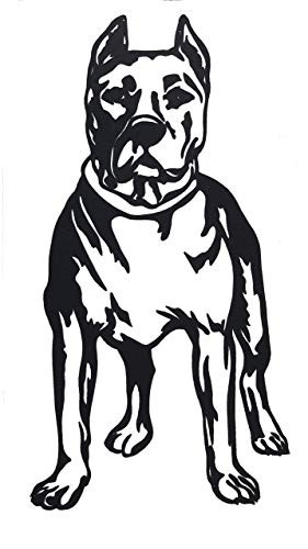 Custom Pit Bull Sticker - Pit Bull Dog Vinyl Decal - For Windows Cars Walls - Pick Your Size and Color