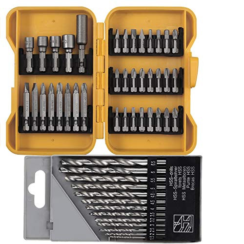 Kamtop 50 PCS Screwdriver Bits Set Impact Bit Screwdriver Nutsetter Set with Screwdriver Bits