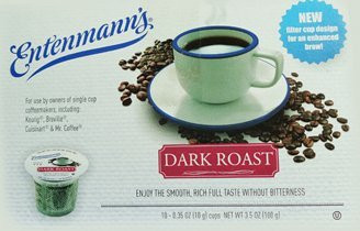 Entenmanns Dark Roast Coffee Single Serve Cup - 10 Pack