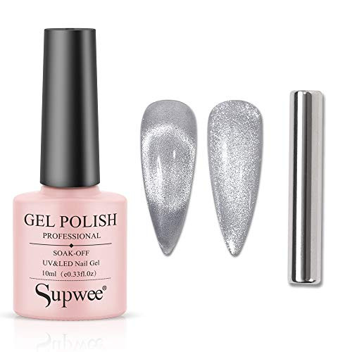 Supwee 10ml Smoothie Cat Eye Nail Polish Gel Magnetic Nail Polish Silver Universal Cat Eye Nail Polish Soak Off UV LED Gel Nail Polish with Magnetic Supwee 10ml Smoothie Cat Eye Nail Polish Gel Magnetic Nail Polish Silver Universal Cat Eye Nail Polish Soak Off UV LED Gel Nail Polish with Magnetic